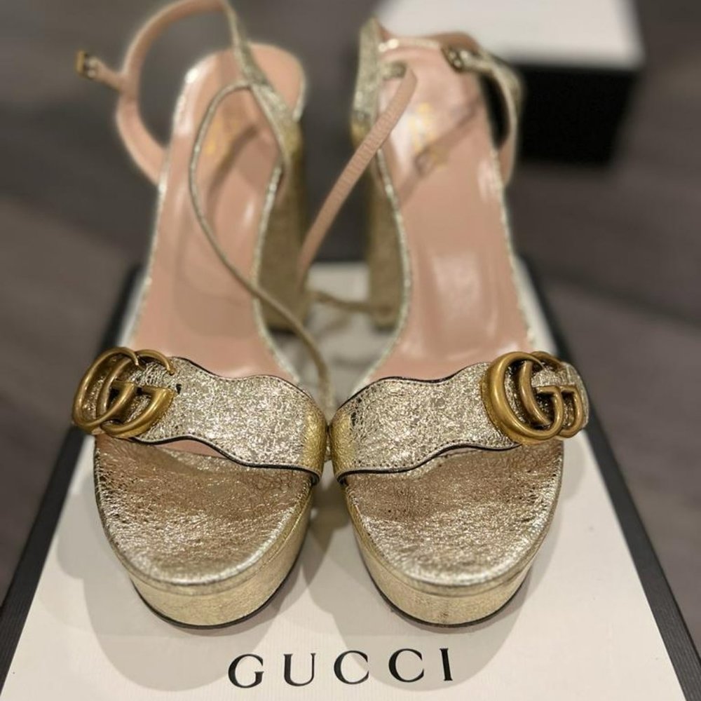 GUCCI METALLIC SANDAL